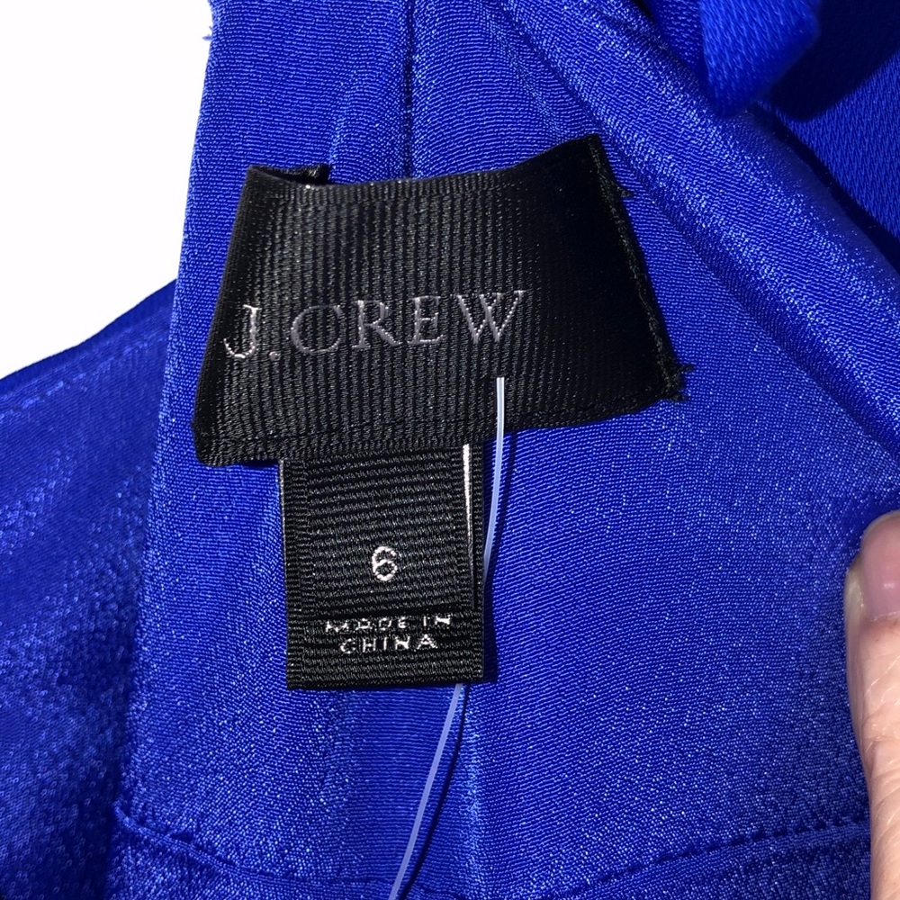 J. Crew Spaghetti-Strap Midi Dress in Pink and Blue - Picture 5 of 9